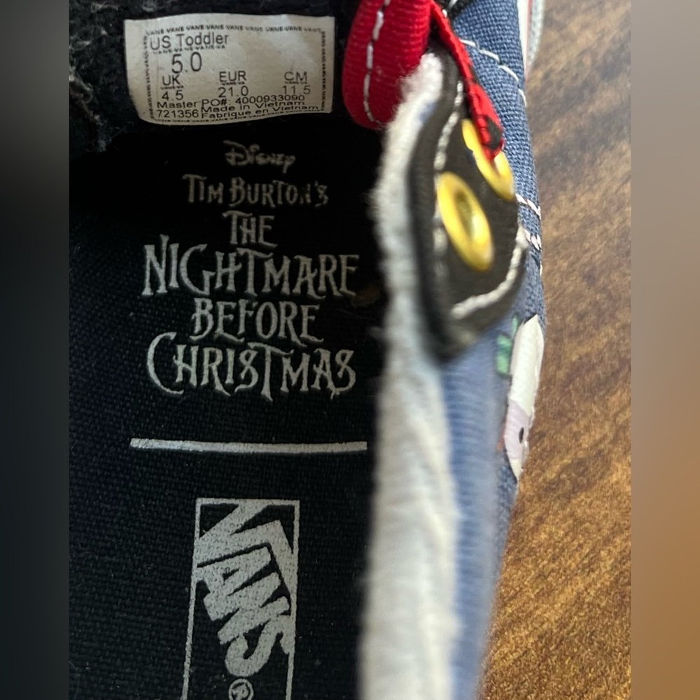 Vans Sk8-Hi Disney Nightmare Before Christmas Toddler Shoes Size 5 - Picture 7 of 7